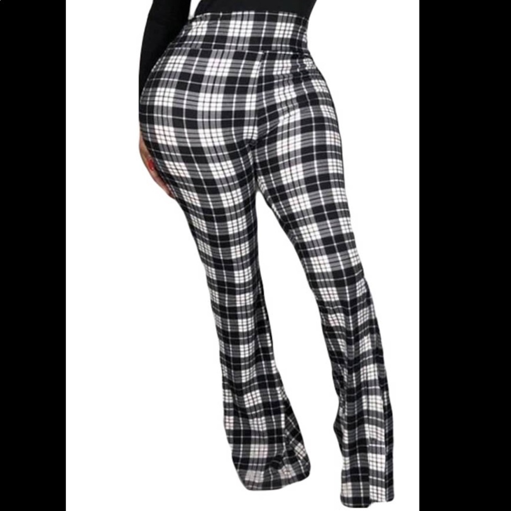 High waist plaid pants - Picture 4 of 4
